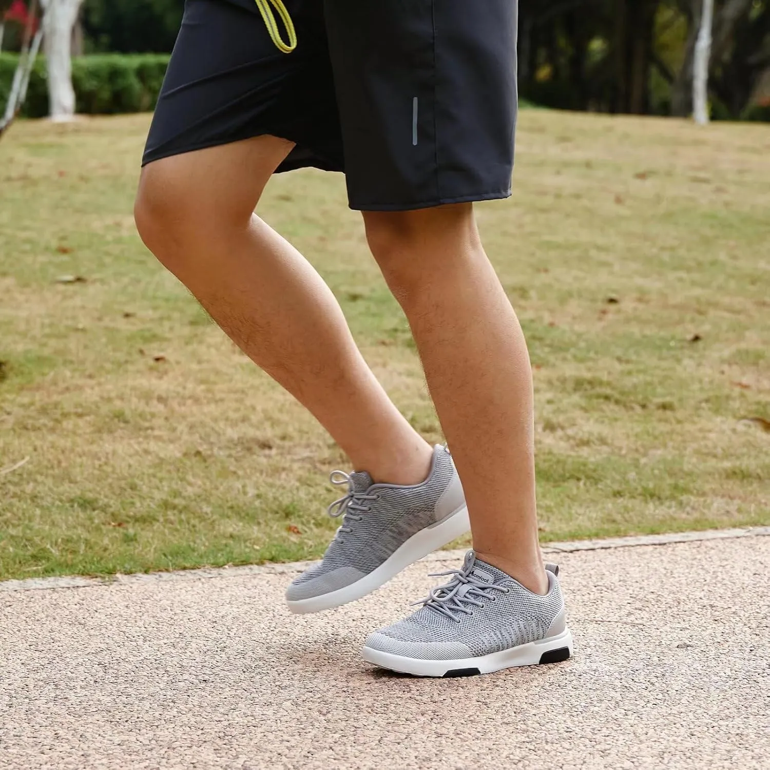 OrthoComfoot Men's Orthopedic Fashion Sneakers for Plantar Fasciitis: Comfortable Arch Support Walking Shoes for Flat Feet, Casual Breatbable Orthotic Shoes for Foot and Heel Pain Relief