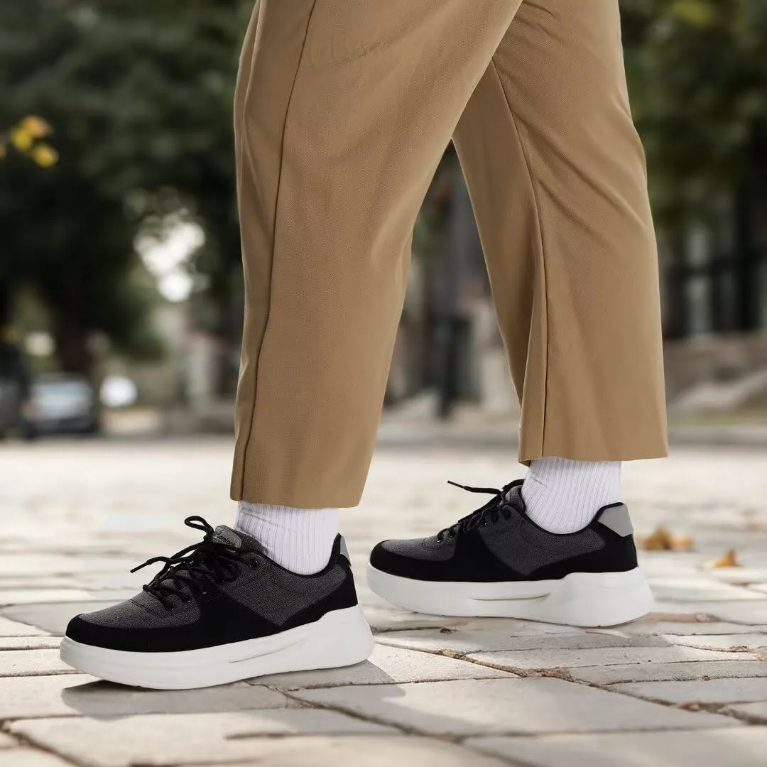 OrthoComfoot Men's Orthopedic Fashion Sneakers for Plantar Fasciitis: Comfortable Walking Shoes with Arch Support, Casual Cushion Orthotic Shoes for Foot and Heel Pain Relief