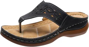 Orthotic Sandals for Women 2025 Slippers Orthopedic Womens Fashion Orthotic Flip Flops Yoga Mat Slides Comfort Plantar Fasciitis Arch Support Slip on Flat Sandals Ladies Soft Cushion