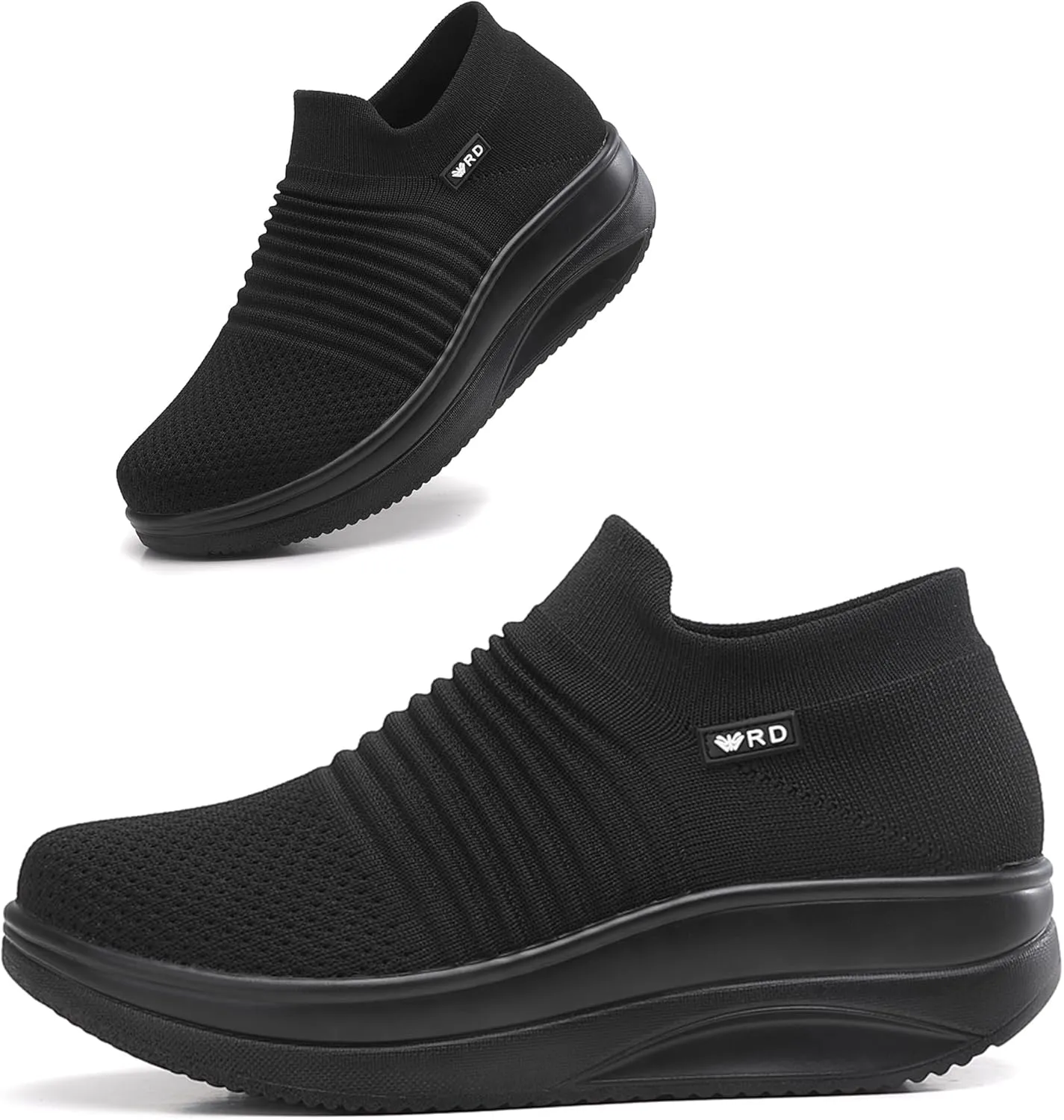 Oude Platform Loafers for Women Comfortable | Womens Slip On Sneakers Lightweight | Women's Walking Shoes Work Long Hours | Thick Rocking Bottom