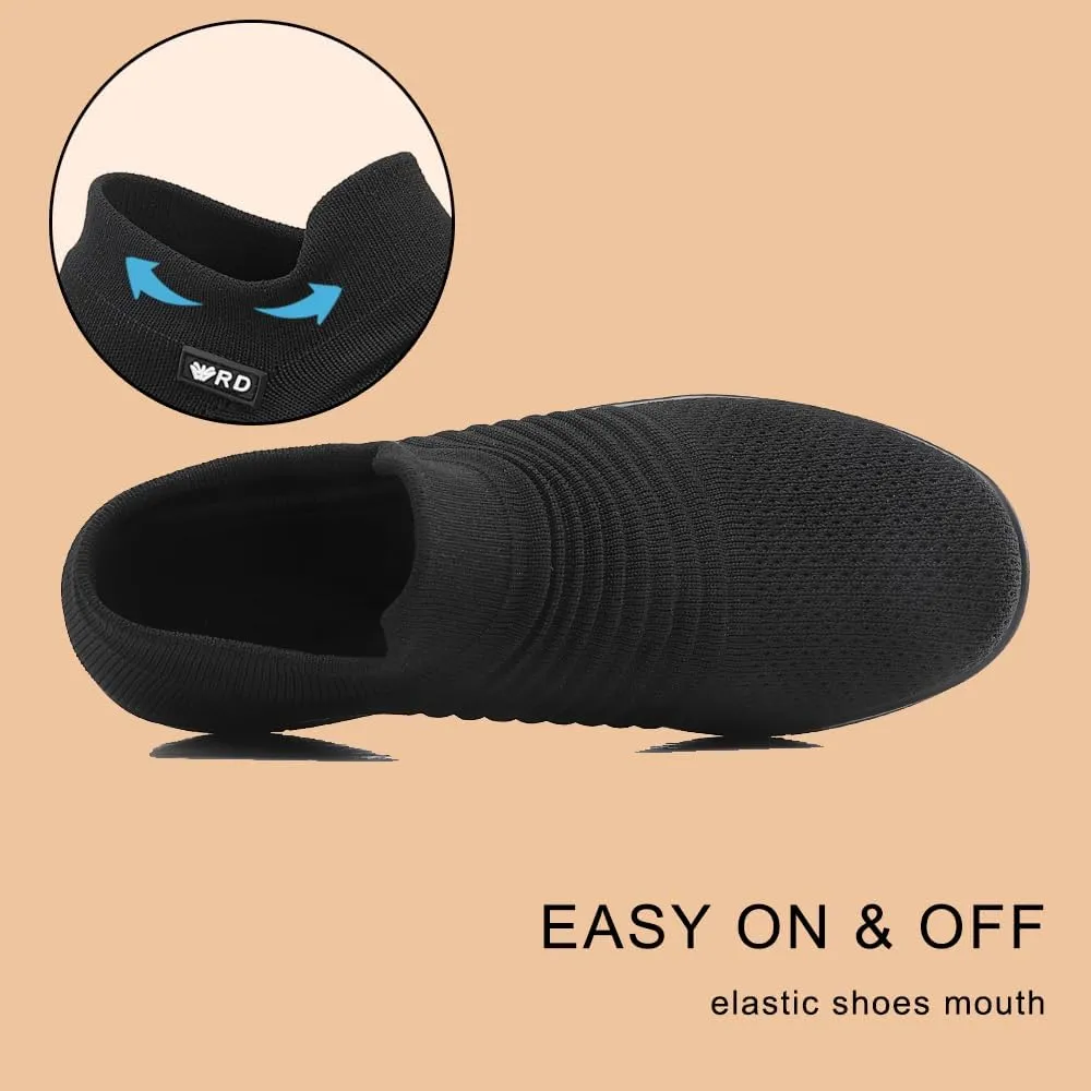 Oude Platform Loafers for Women Comfortable | Womens Slip On Sneakers Lightweight | Women's Walking Shoes Work Long Hours | Thick Rocking Bottom