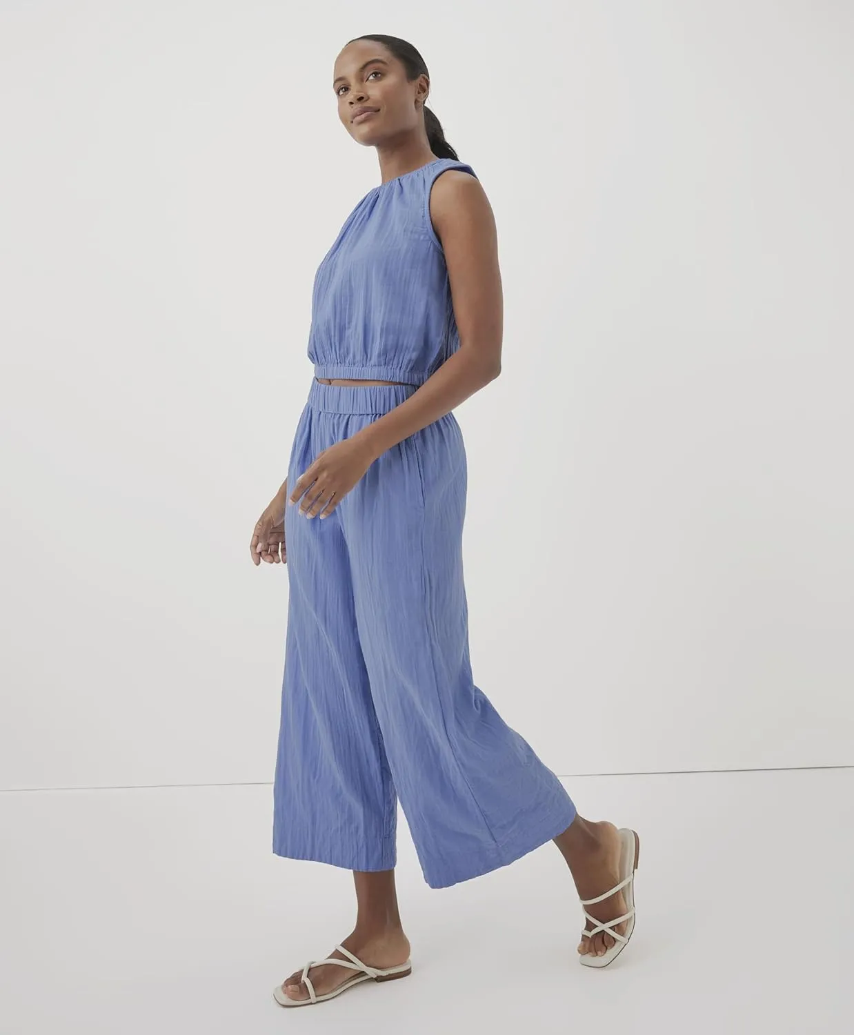 Pact Organic Cotton Women's Gauze Wide Leg Pant