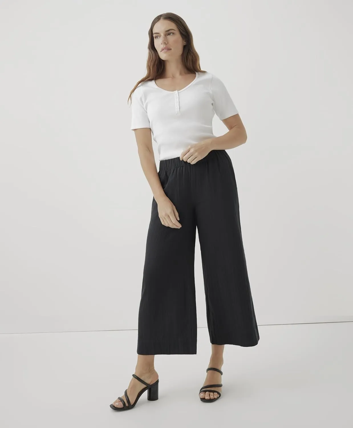 Pact Organic Cotton Women's Gauze Wide Leg Pant