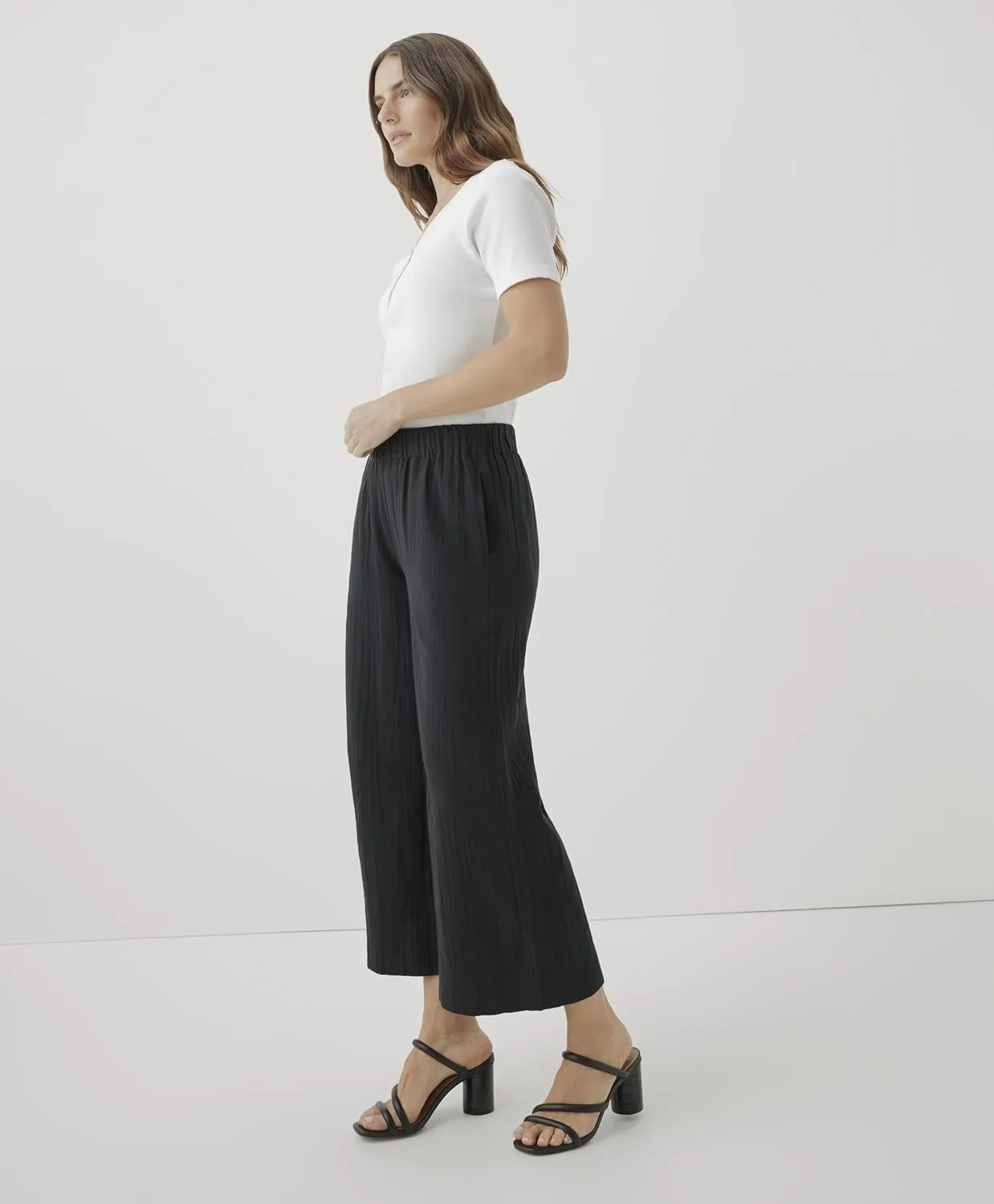Pact Organic Cotton Women's Gauze Wide Leg Pant