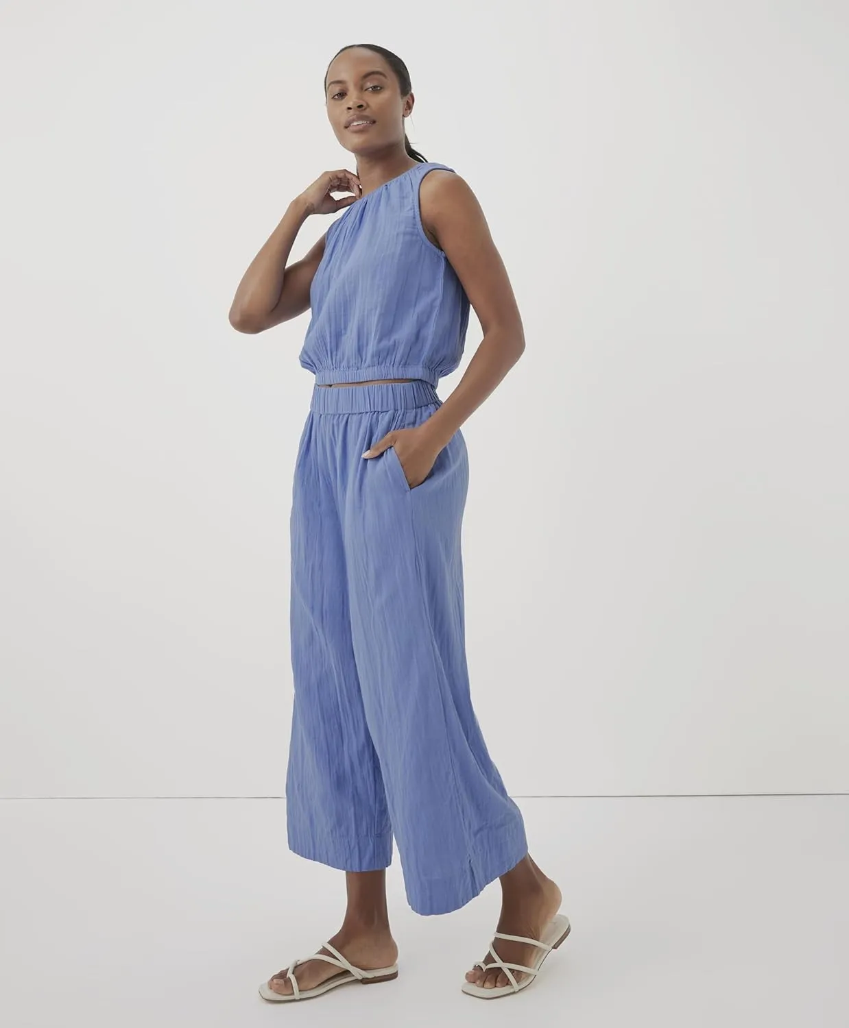 Pact Organic Cotton Women's Gauze Wide Leg Pant