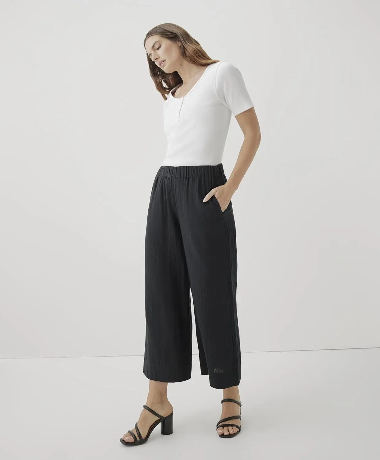 Pact Organic Cotton Women's Gauze Wide Leg Pant
