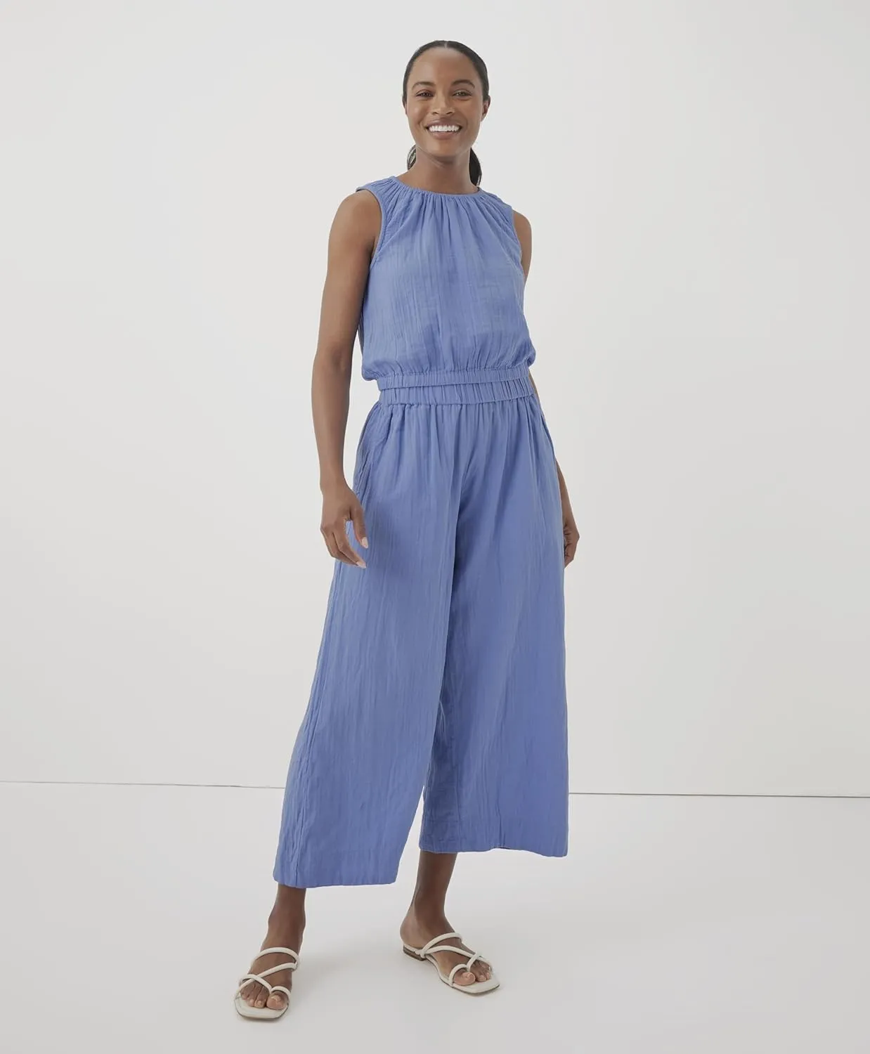 Pact Organic Cotton Women's Gauze Wide Leg Pant