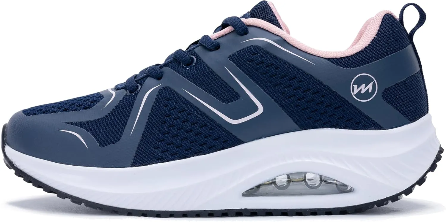 PERSOUL Womens Walking Shoes with Arch Support Plantar Fasciitis Shoes Air Tennis Sneakers Orthotic Shoes for Foot Pain Relief Size 6-11