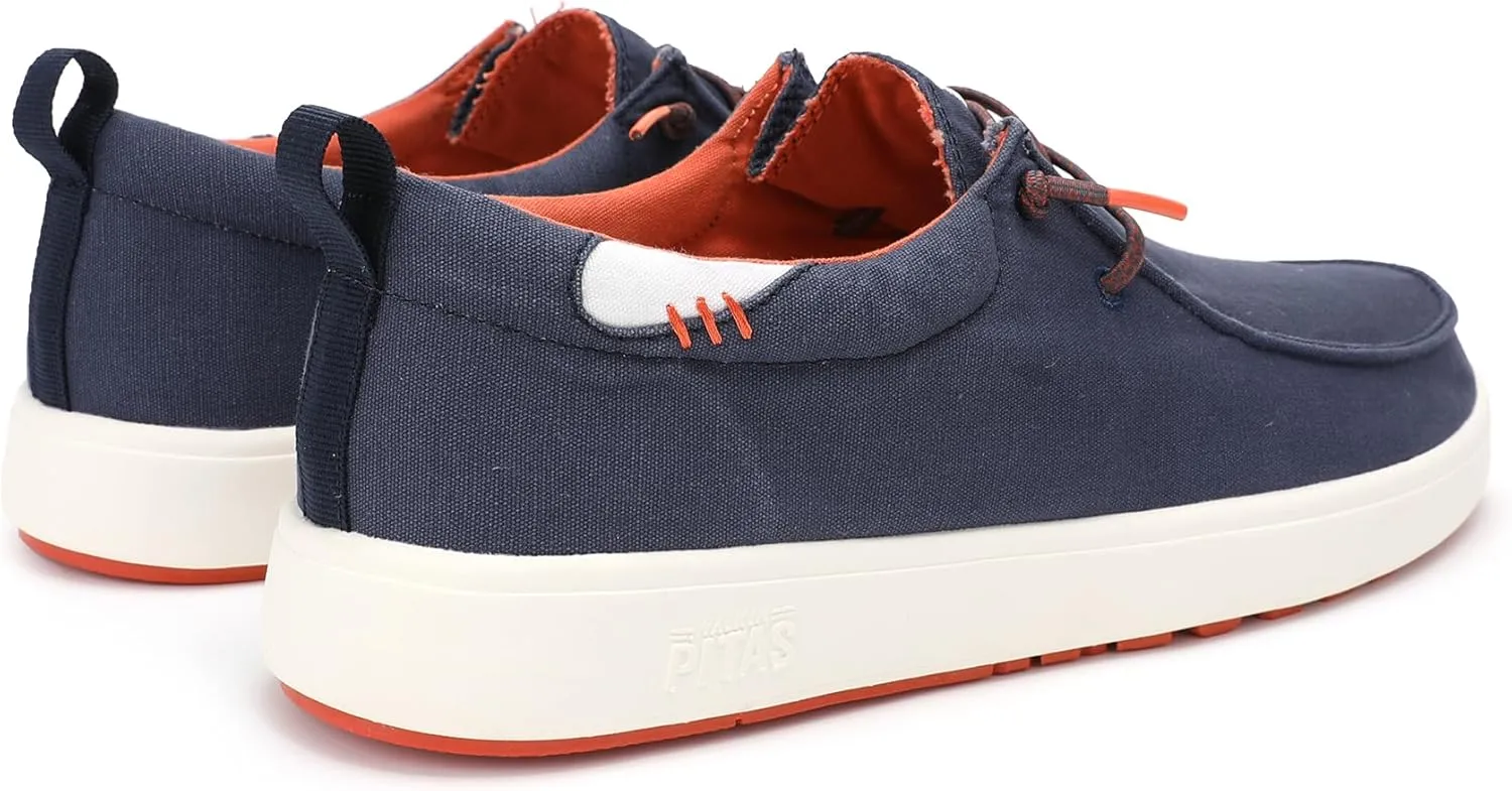 PITAS Men’s Biarritz Casual Boat Shoes | Breathable Slip-On Loafers for Men | Ultra Light & Comfortable for Everyday Wear | Dark Blue