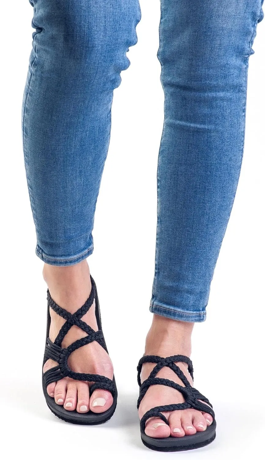 Plaka Atlantis Summer Walking Sandals for Women – Comfortable Strappy Sandals with Arch Support for Beach Walks and Casual Outings