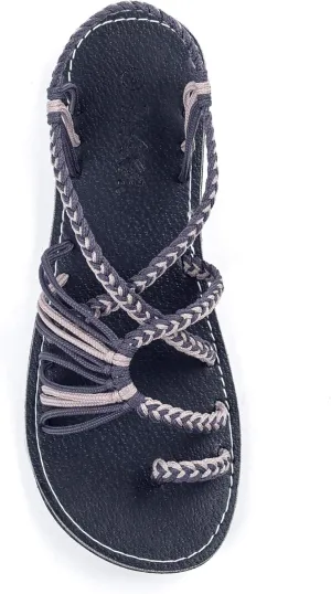 Plaka Flat Sandals for Women Palm Leaf