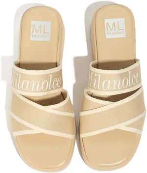 Platform Sandals Comfortable Slip On Wedge Sandals for Women Bohemia summer Open Toe Wedges Slides