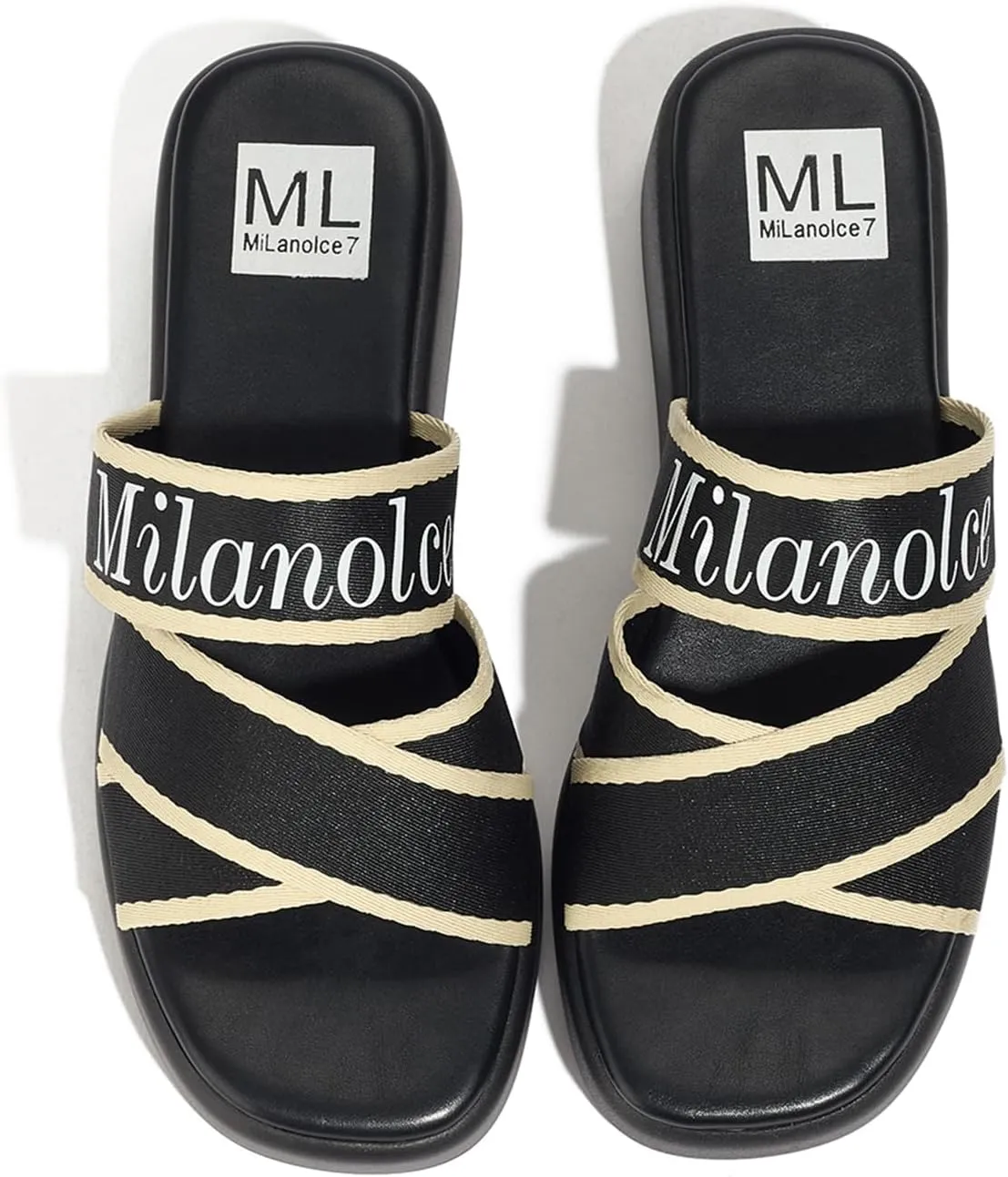 Platform Sandals Comfortable Slip On Wedge Sandals for Women Bohemia summer Open Toe Wedges Slides