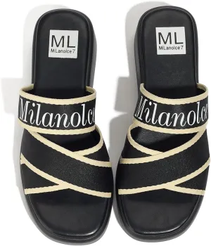 Platform Sandals Comfortable Slip On Wedge Sandals for Women Bohemia summer Open Toe Wedges Slides