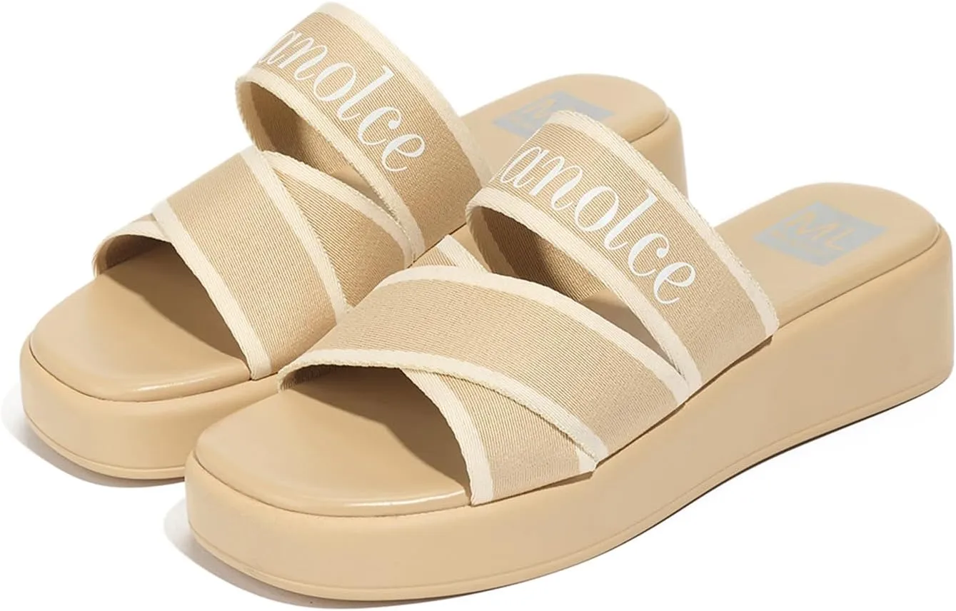 Platform Sandals Comfortable Slip On Wedge Sandals for Women Bohemia summer Open Toe Wedges Slides
