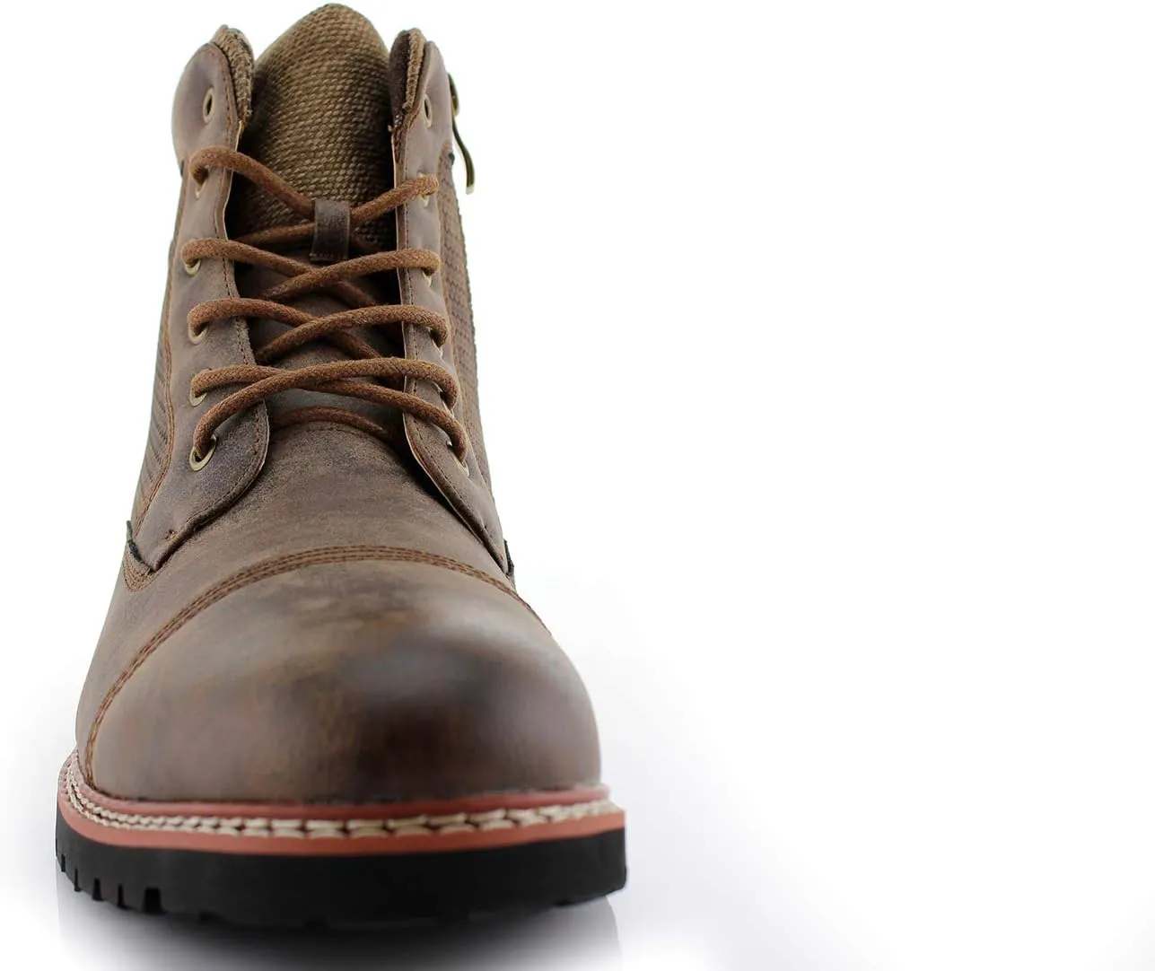 Polar Fox Mitch MPX808576 Mens Casual Cap Toe Boot Motorcycle Zipper Boots Men