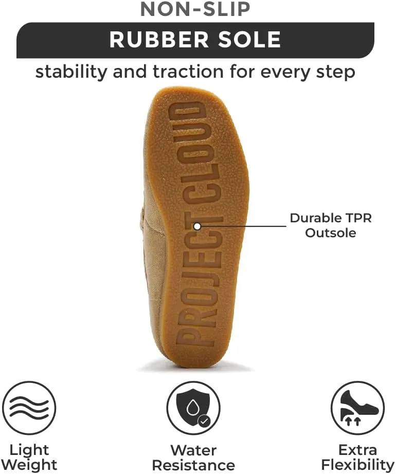 Project Cloud Ankle Boots for Women - 100% Genuine Suede Womens Shoes - Memory Foam Insole Chukka Boots - Water Resistant Fashion Shoes for Women 2025 (Wally Boot)