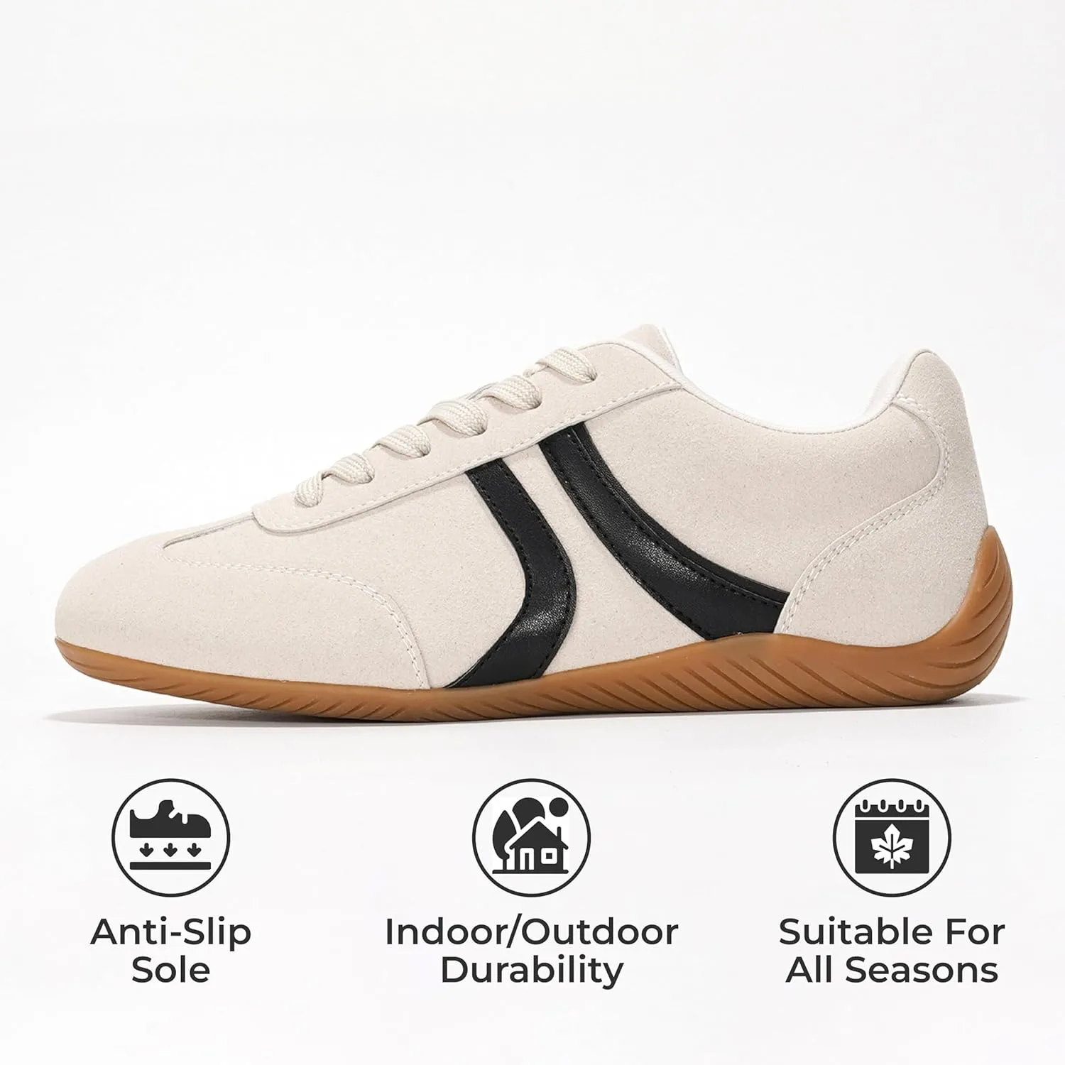 Project Cloud Ballerina Sneakers for Women – Memory Foam Lace-Up Womens Shoes – Lightweight & Non Slip Womens Shoes Casual – All-Day Women's Fashion Sneakers for 2025 (Goal)