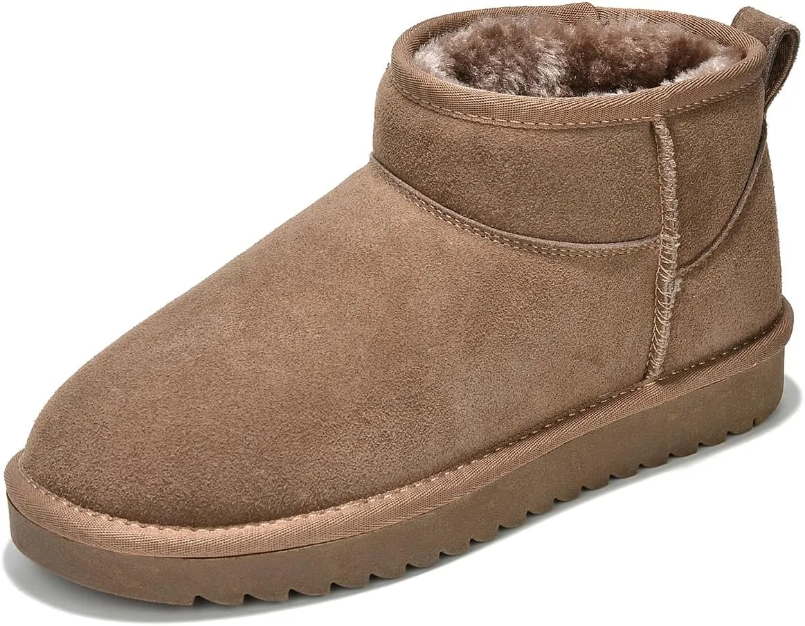 Project Cloud Genuine Suede Ankle Boots for Women - Water Resistant with Memory Foam Insole Winter Boots for Women - Trending Shoes & Comfortable Women's Ankle Boots (Hippy)