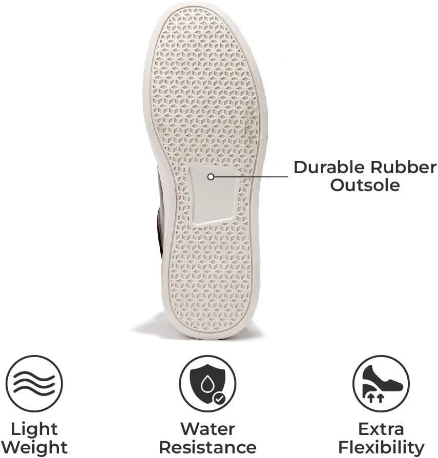 Project Cloud Mens Casual Shoes – Stylish and Lightweight Men's Fashion Sneakers with Memory Foam Insole – Non Slip Laced-Up Casual Shoes for Men for All-Day Wear (Tilton)