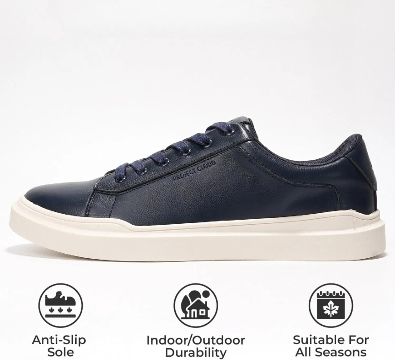Project Cloud Mens Sneakers – Memory Foam Men's Fashion Sneakers – Lightweight and Non Slip Laced-Up Casual Shoes for Men - Perfect Men Casual Shoes for All-Day Wear (Tilton)