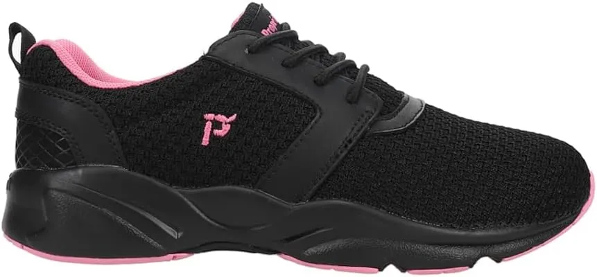 Propet Womens Stability X Walking Walking Sneakers Shoes - Black, Pink