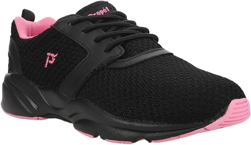 Propet Womens Stability X Walking Walking Sneakers Shoes - Black, Pink