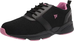Propet Womens Stability X Walking Walking Sneakers Shoes - Black, Pink