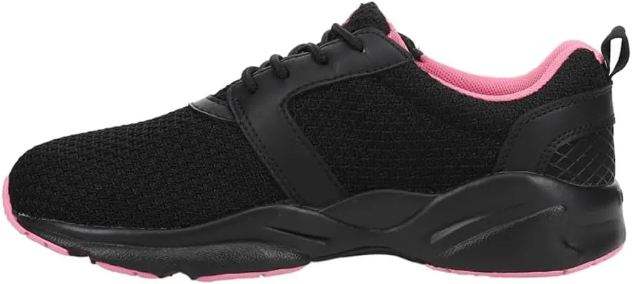 Propet Womens Stability X Walking Walking Sneakers Shoes - Black, Pink