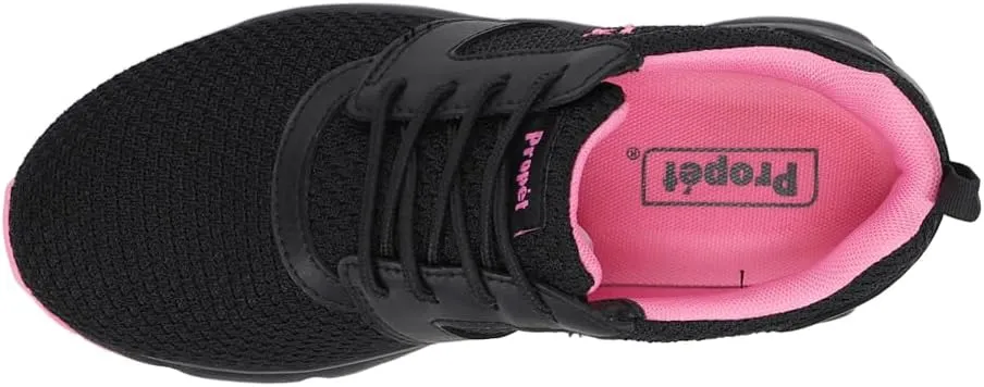 Propet Womens Stability X Walking Walking Sneakers Shoes - Black, Pink