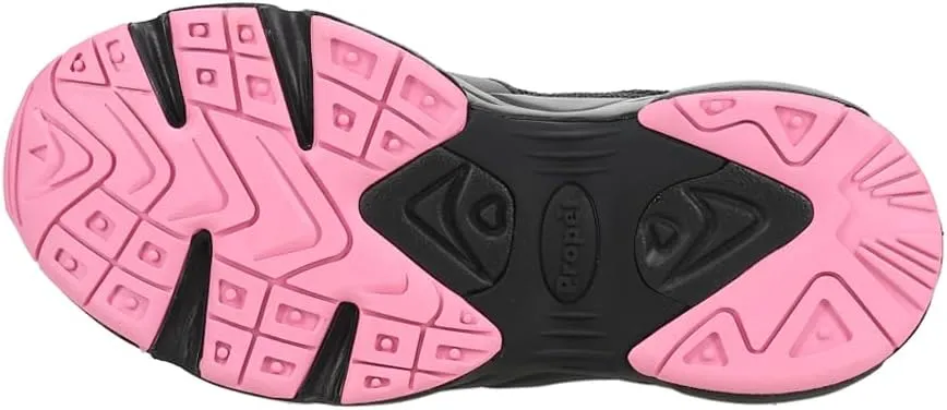 Propet Womens Stability X Walking Walking Sneakers Shoes - Black, Pink