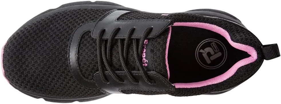 Propet Womens Stability X Walking Walking Sneakers Shoes - Black, Pink