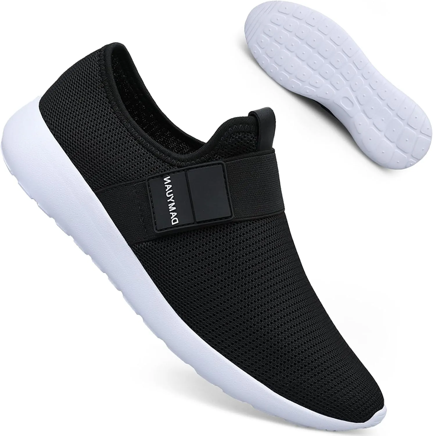 QIJGS Slip on Shoes for Men Running Tennis Athletic Gym for Men Mesh Lightweight Sports Fashion Workout Casual Sneakers