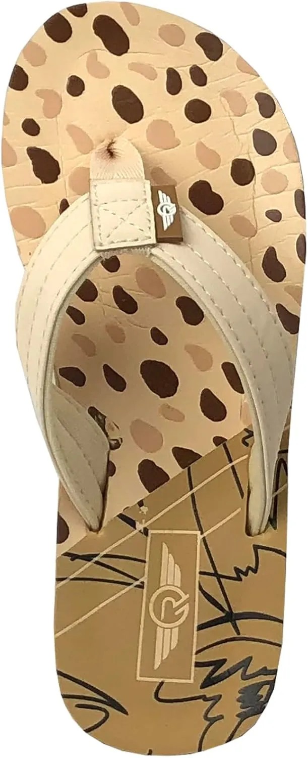 REDVOLUTION New Boys' Beach Sandal TRIBAL Tattoo | Geometric Bali Flip-Flop Sandals