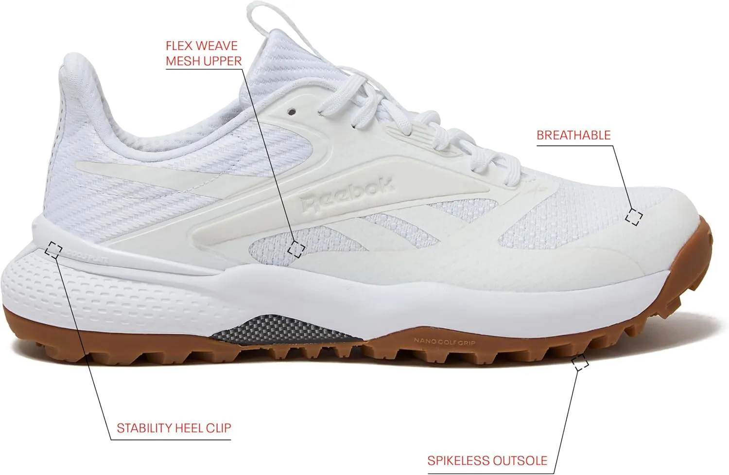 Reebok Nano Golf Spikeless Mens Golf Shoes