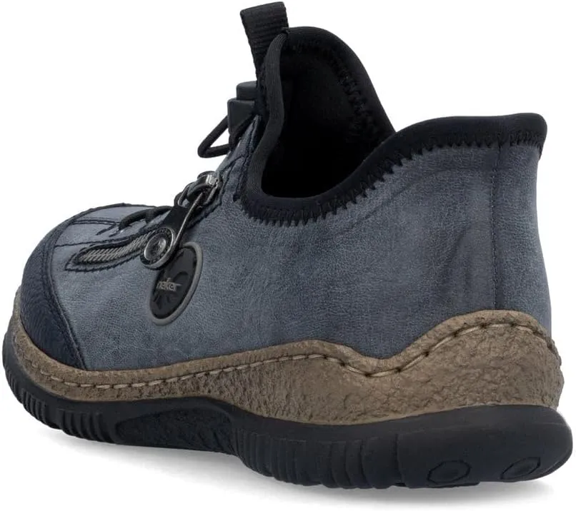 Rieker N3267 Nikita Slip-On Women's Sneakers - Lightweight Walking Shoes with Shock-Absorbing Sole, Elastic Lacing, Premium Cushioning Footbed for Everyday Wear