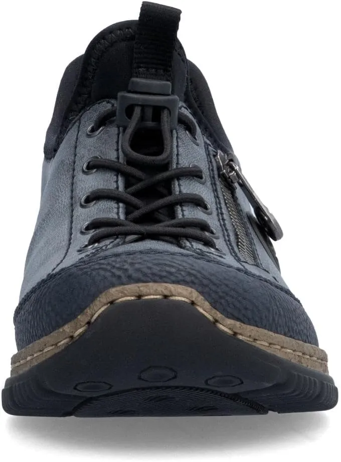 Rieker N3267 Nikita Slip-On Women's Sneakers - Lightweight Walking Shoes with Shock-Absorbing Sole, Elastic Lacing, Premium Cushioning Footbed for Everyday Wear
