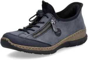 Rieker N3267 Nikita Slip-On Women's Sneakers - Lightweight Walking Shoes with Shock-Absorbing Sole, Elastic Lacing, Premium Cushioning Footbed for Everyday Wear