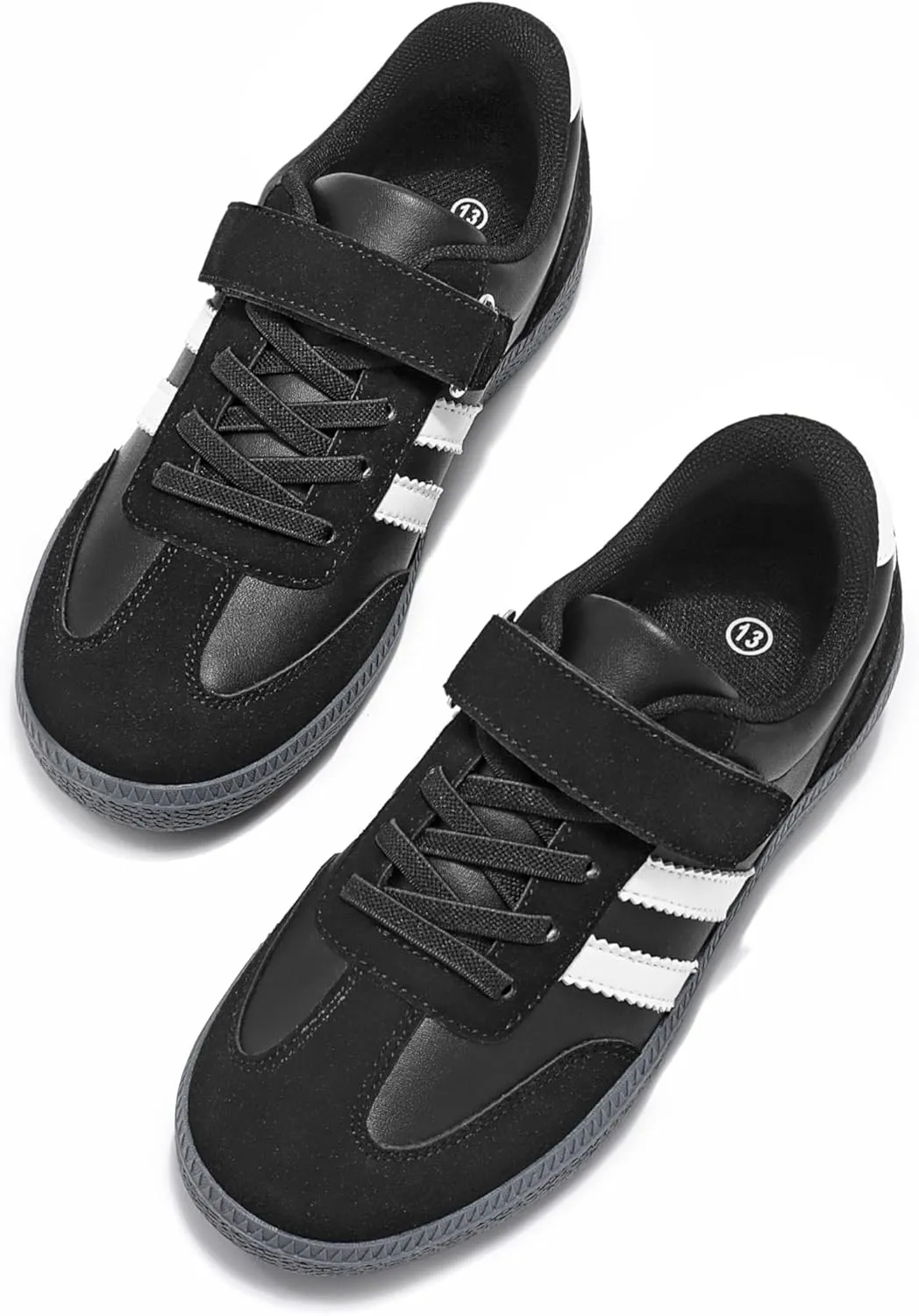 Rihero Boys Girls Sneakers Kids Cute School Uniform Shoes Slip on Walking Sneakers for Toddler/Little Kid/Big Kid