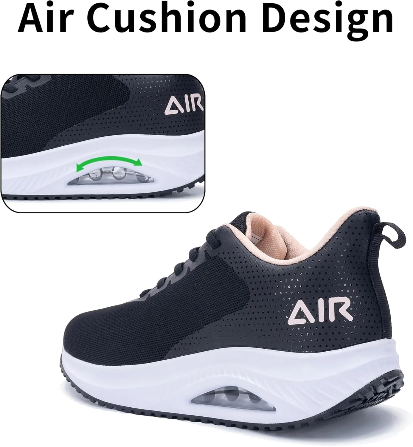 RomenSi Womens Arch Support Walking Shoes Orthotic Fashion Sneakers Tennis Shoes for Plantar Fasciitis Pain Relief US 5.5-11
