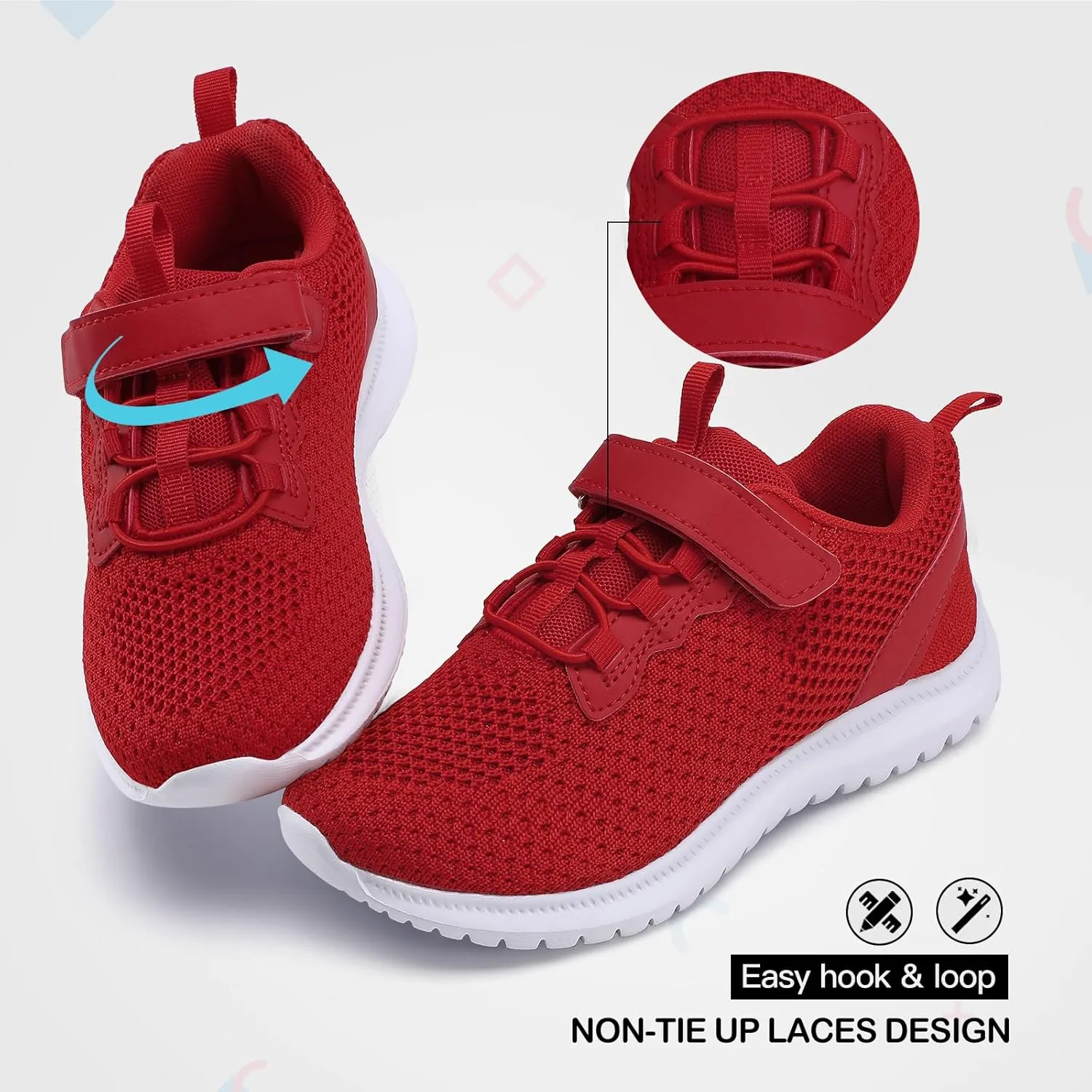 RUNSIDE Kids Shoes, Boys Girls Sneakers Lightweight Athletic Walking/Running Tennis Shoes(Toddler/Little Kid/Big Kid)