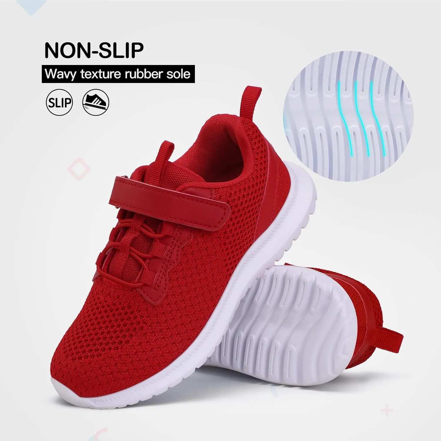 RUNSIDE Kids Shoes, Boys Girls Sneakers Lightweight Athletic Walking/Running Tennis Shoes(Toddler/Little Kid/Big Kid)