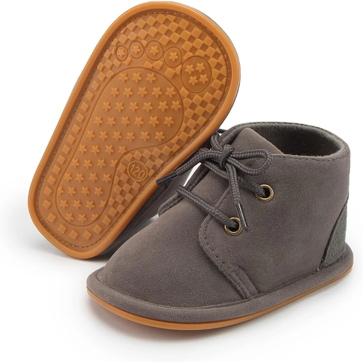 RVROVIC Baby Boys Girls Anti-Slip Sneakers Soft Ankle Boots Toddler First Walkers Newborn Crib Shoes