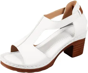 Sandals for Women Chunky Heel Ankle Strap Womens Wedge Sandals Casual Slip On Beach Open Toe Comfortable Summer Shoes