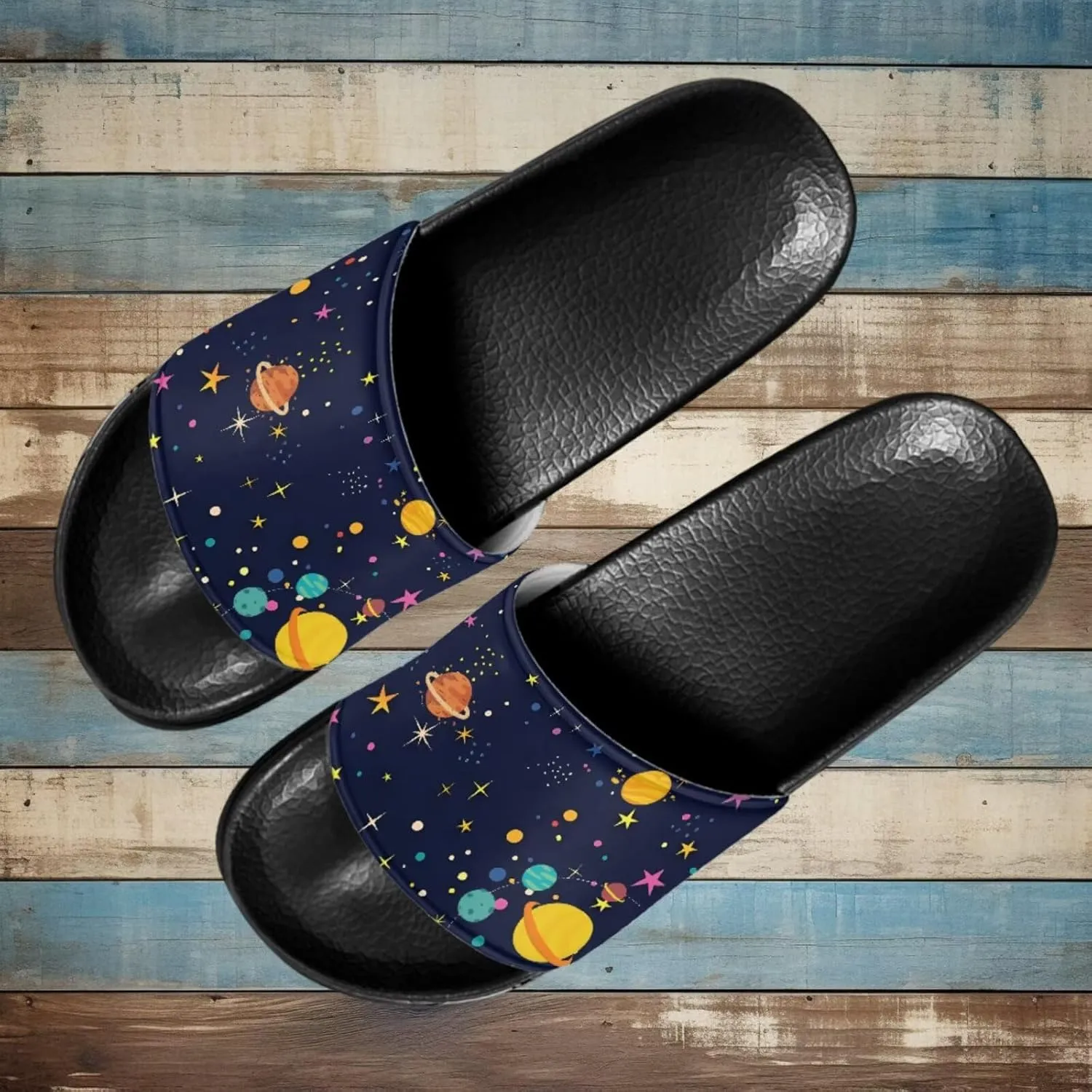 Sandals Slides for Women Non Slip Slippers Lightweight Casual Peep Toe Summer Shoes Beach Slides