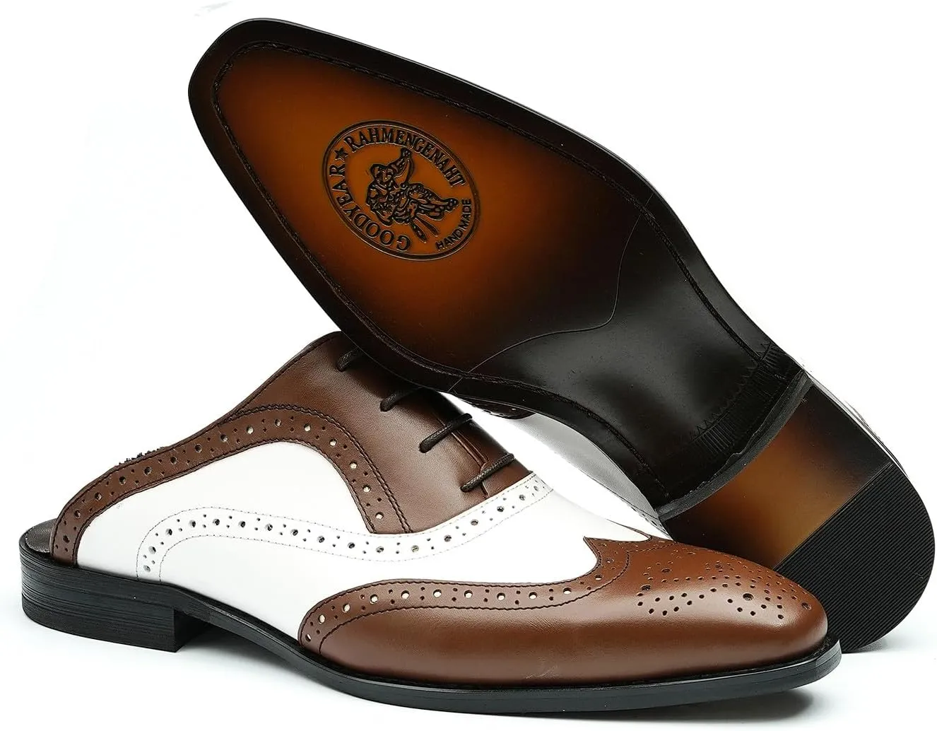 Santimon Mens Mules Slip On Casual Dress Clogs Leather Walking Loafers Shoes Fashion Wedding Breathable Business Formal Oxfords Summer Slippers Shoes for Men
