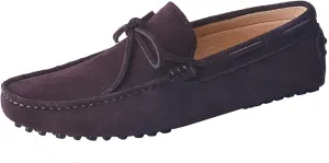 Santimon Mens Penny Loafers Classic Suede Leather Moccasins Casual Slip On Driving Prom Shoes