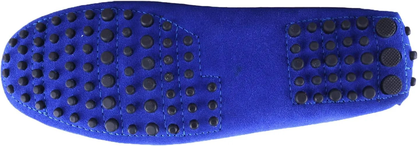 Santimon Mens Penny Loafers Classic Suede Leather Moccasins Casual Slip On Driving Prom Shoes