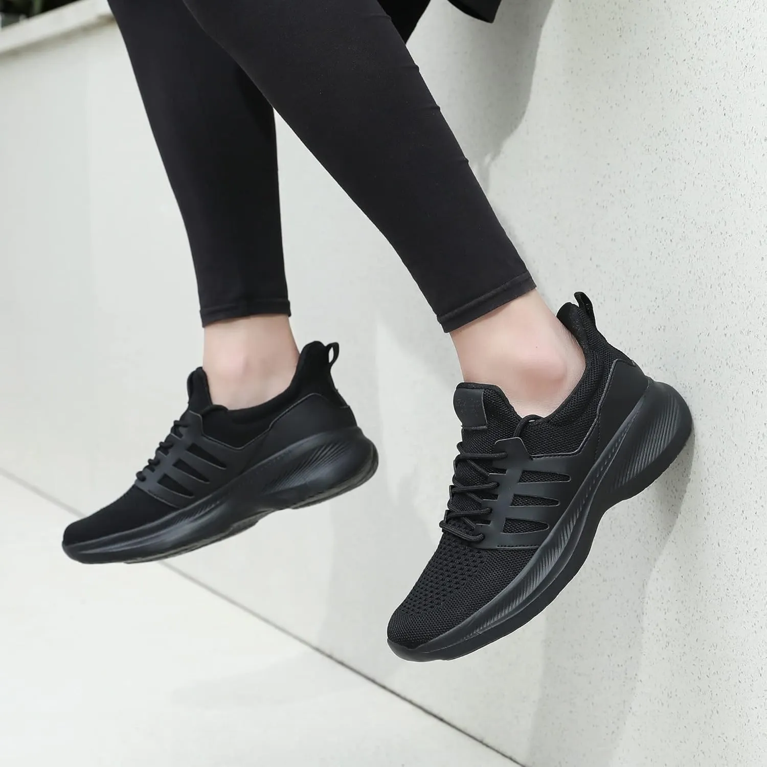 Santiro Running Shoes for Men Lightweight Breathable Walking Tennis Sneakers
