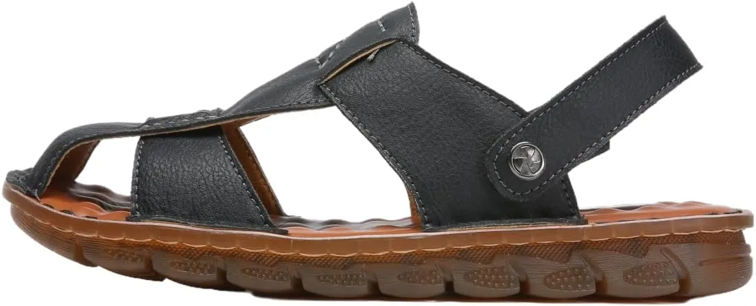 Shaire Men's Casual Sandals Slippers Beach Sandals Men's Closed Toe Fisherman Sandals